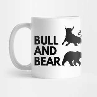 The Bull & The Bear Artwork 2 (Black) Mug